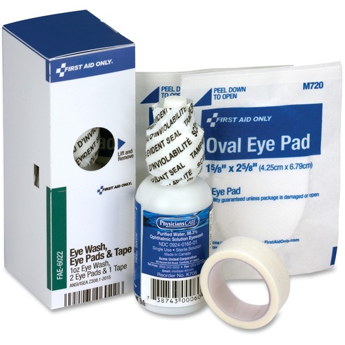 Smartcompliance Eyewash Set With Eyepads And Adhesive Tape