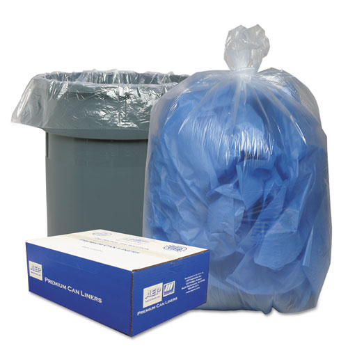 LINEAR LOW-DENSITY CAN LINERS, 30 GAL, 0.71 MIL, 30" X 36", CLEAR, 250/CARTON