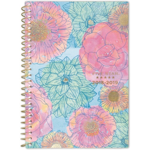 PLANNER,WK/MTH,BLOMS,5X8,AY
