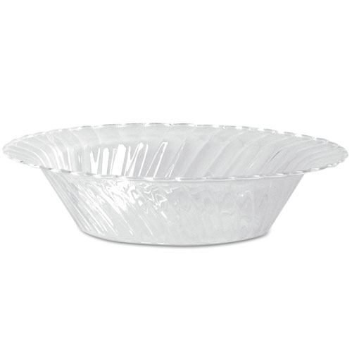 Classicware Plastic Dinnerware, Bowls, Clear, 10 Oz, 18/pack, 10 Packs/ct