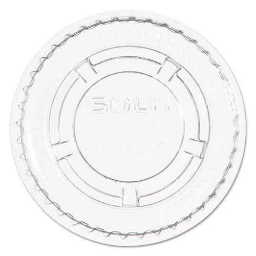 PORTION/SOUFFLE CUP LIDS, FITS 0.5-1 OZ CUPS, PET, CLEAR, 2,500/CARTON