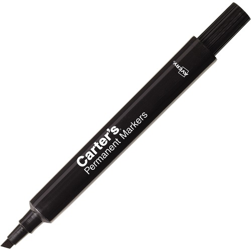 LARGE DESK STYLE PERMANENT MARKER, BROAD CHISEL TIP, BLACK, DOZEN