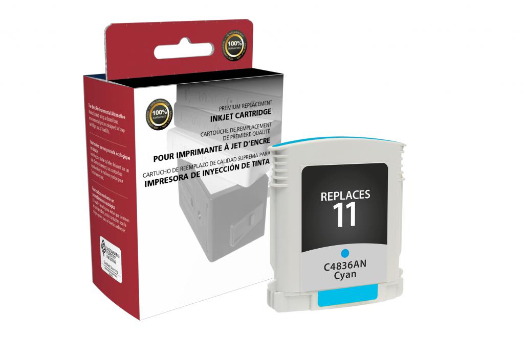 CIG Remanufactured Cyan Ink Cartridge (Alternative for HP C4836AN 11) (1750 Yield)