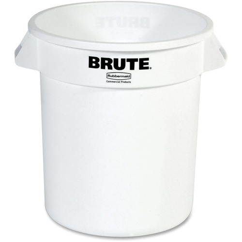 Rubbermaid Commercial Products  Brute Round Container, 10Gal, 15.6"Diax17.3"H", WE