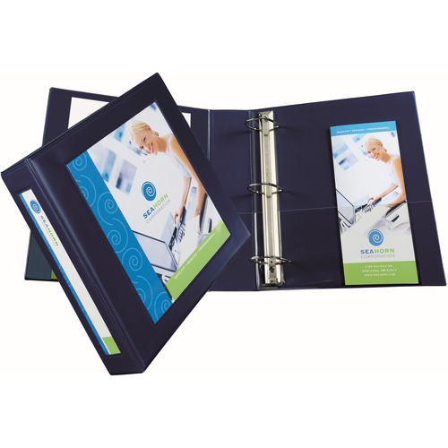 BINDER,FRAMED,D-RING,2",NVY