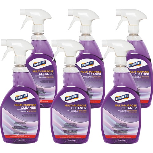 Genuine Joe  Multipurpose Cleaner, Ready-to-Use, 32 oz, 6/CT, Purple