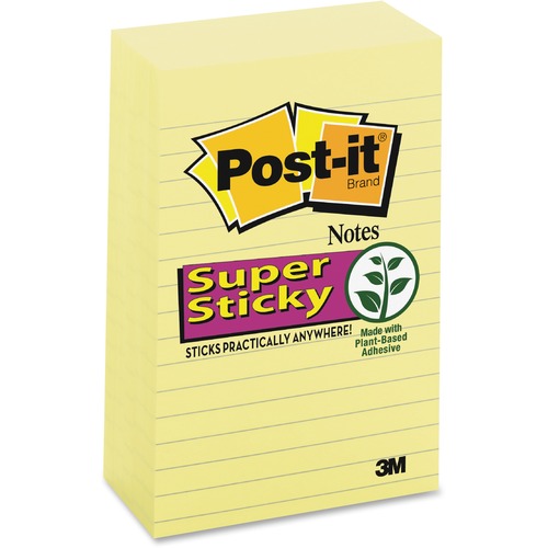 NOTE,POST-IT,4X6,5PK,LINED