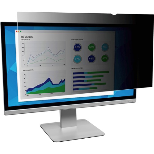 FRAMELESS BLACKOUT PRIVACY FILTER FOR 27" WIDESCREEN MONITOR, 16:9 ASPECT RATIO