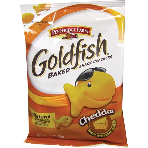 Campbell's  Baked Goldfish Crackers, 1.5oz., 72/CT, Cheddar