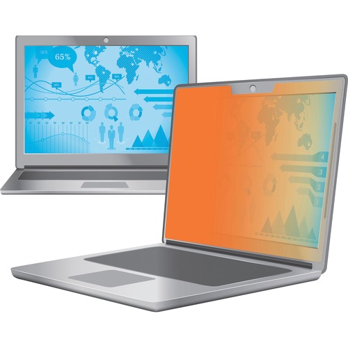 TOUCH COMPATIBLE GOLD PRIVACY FILTER FOR 14" WIDESCREEN LAPTOP, 16:9 ASPECT RATIO