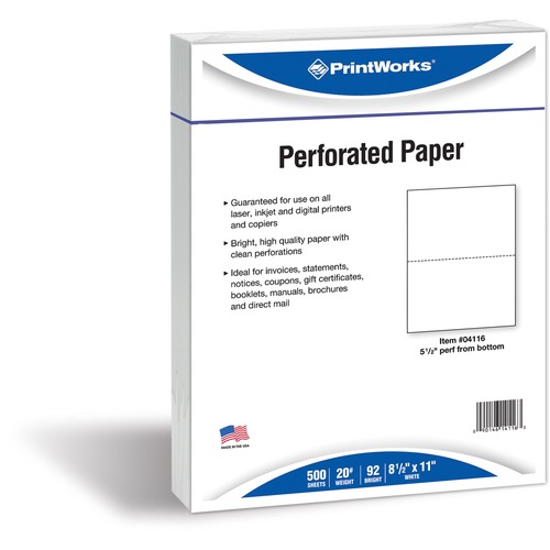PAPER,PERFED,5.5",20LB,WH