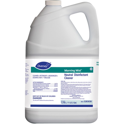 Morning Mist Neutral Disinfectant Cleaner, Fresh Scent, 1gal Bottle