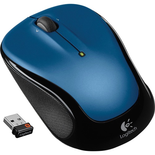 M325 WIRELESS MOUSE, 2.4 GHZ FREQUENCY/30 FT WIRELESS RANGE, LEFT/RIGHT HAND USE, BLUE