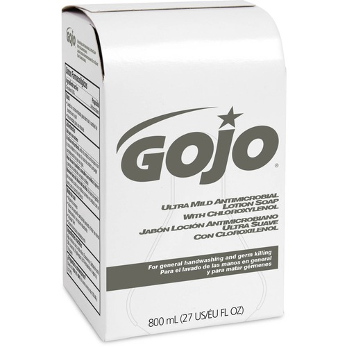 Gojo  Lotion Soap, f/Bag-in-Box Disp, Ultra Mild, 800ml, White
