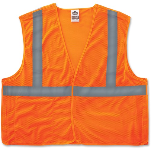 Glowear 8215ba Type R Class 2 Econo Breakaway Mesh Vest, Orange, L/xl