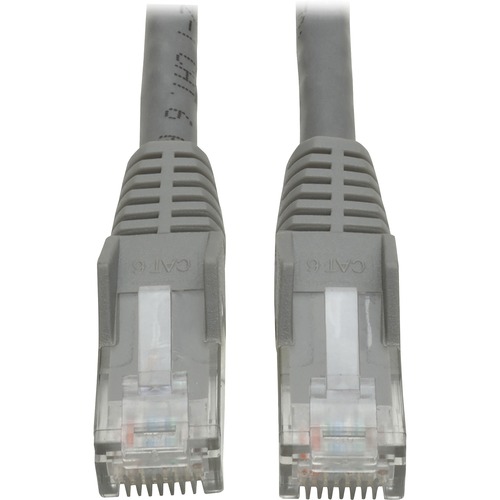 CAT6 GIGABIT SNAGLESS MOLDED PATCH CABLE, RJ45 (M/M), 1 FT., GRAY