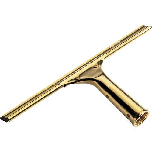 Ettore Products  Squeegee, Tempered Brass, 11-3/4"x1-1/4"x5-1/2", Brass