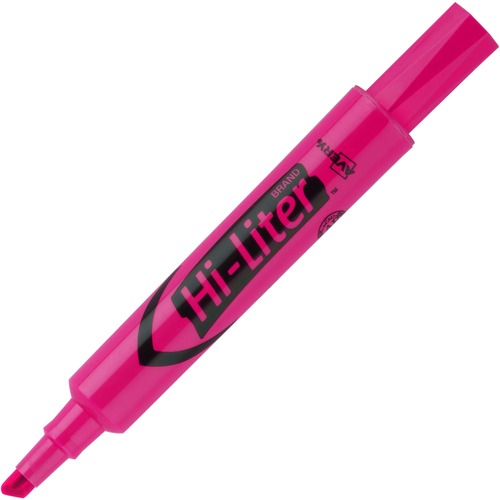 HI-LITER DESK-STYLE HIGHLIGHTERS, CHISEL TIP, FLUORESCENT PINK, DOZEN