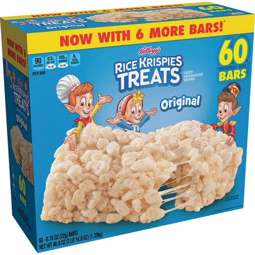 Keebler Co.  Marshmallow Square, Rice Krispies Treats, Original, 60/CT,MI