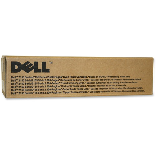 Dell Computer  Toner Cartridge, f/ 2150, 2,500 Page Yield, Cyan