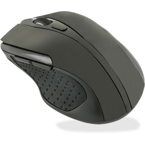 7025016518938, OPTICAL WIRELESS MOUSE, 2.4 GHZ FREQUENCY/26 FT WIRELESS RANGE, RIGHT HAND USE, BLACK