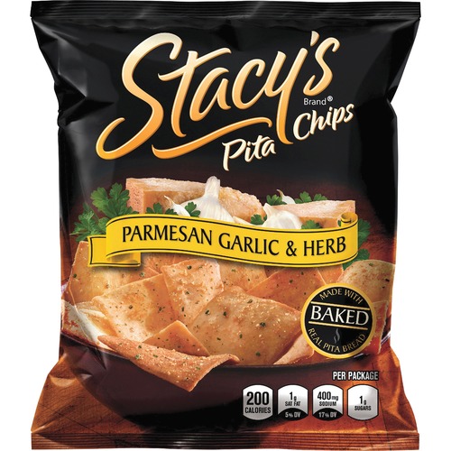 Frito Lay  Pita Chips, Parm Garlic/Herb, 5-1/4"x1-1/2"x6-3/4", 24/BX,TN