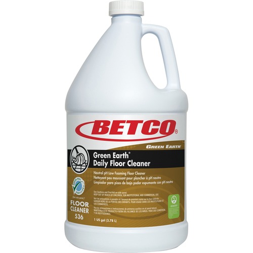 Betco Corporation  Floor Cleaner, Foaming, Neutral pH, 1 Gallon, 4/CT, Yellow