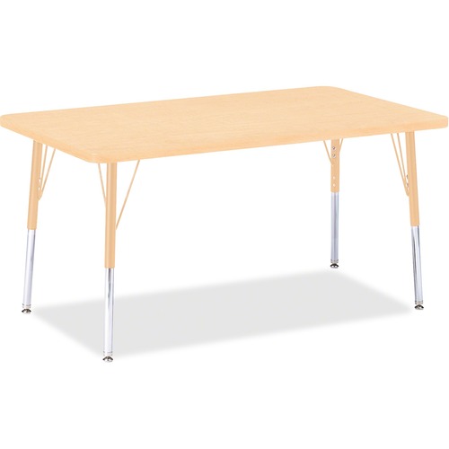 Jonti-Craft, Inc.  Activity Table, Rectangle, 24"-31"x30"x48", Maple