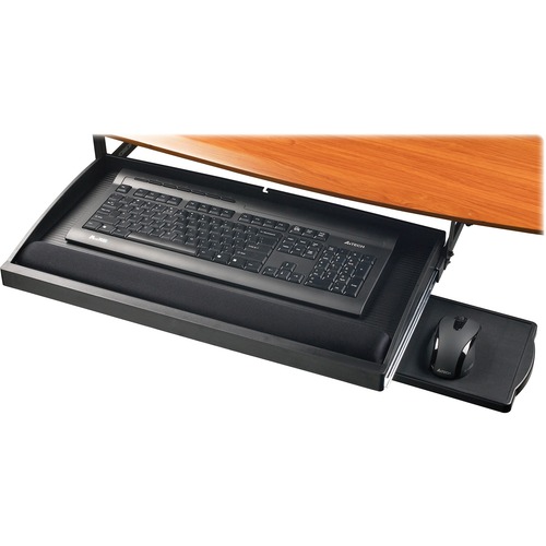 Lorell  Underdesk Keyboard Drawer, Gel Rest, 22-1/2"x11-3/4", BK