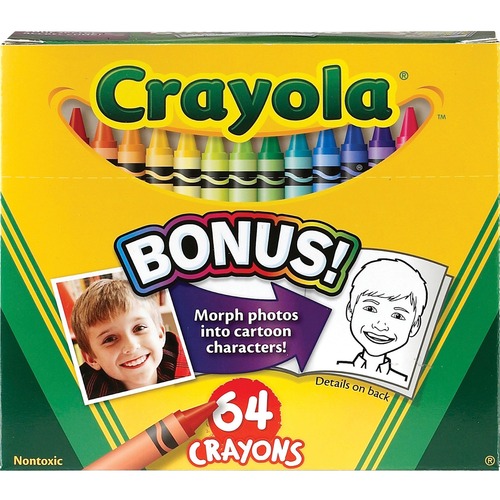 CRAYON,CRAYOLA,3-5/8"-64CT