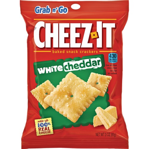 Keebler Co.  Cheez-It Snack Crackers, 3 oz., 6/BX, White Cheddar