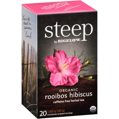 Bigelow  Herbal Tea, Rooibos Hibiscus, Organic, 20/BX, Multi