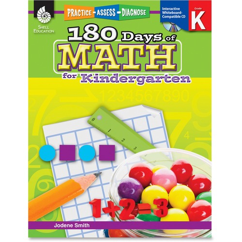 BOOK,180 DAYS OF MATH,GRD K