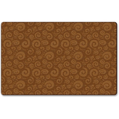 RUG,SWIRL,6'X8'4",BROWN