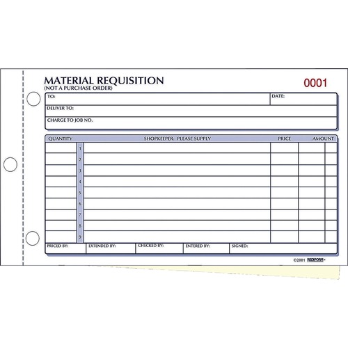 FORM,PURCHS,MAT REQ,2-PART