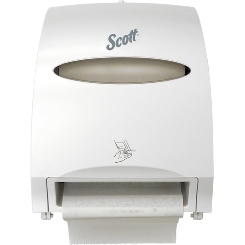 ESSENTIAL ELECTRONIC HARD ROLL TOWEL DISPENSER, 12.7 X 9.57 X 15.76, WHITE