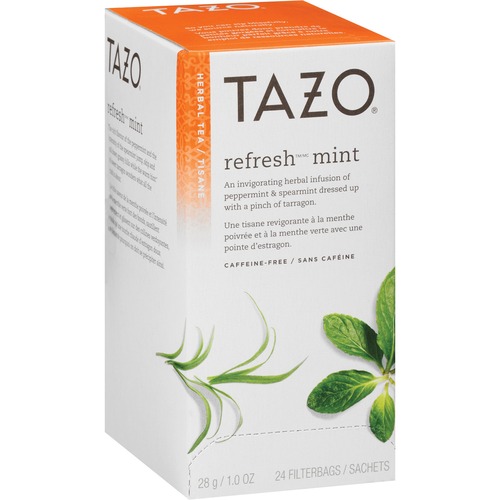 Tea Bags, Refresh Mint, 1 Oz, 24/box
