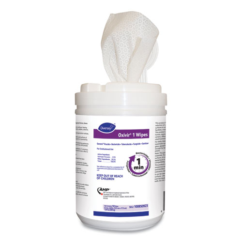 Oxivir 1 Wipes, 6" X 7", 160/canister, 12/carton