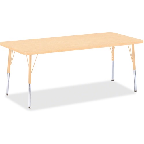 Jonti-Craft, Inc.  Activity Table, Rectangle, 15"-24"x30"x72", Maple