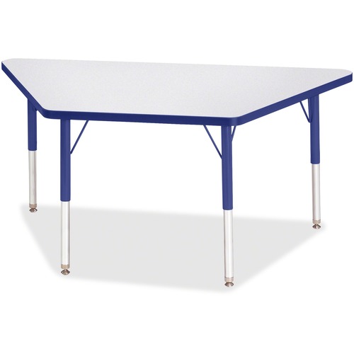 Jonti-Craft, Inc.  Activity Table, Trapezoid, 15"-24"x24"x48", Blue