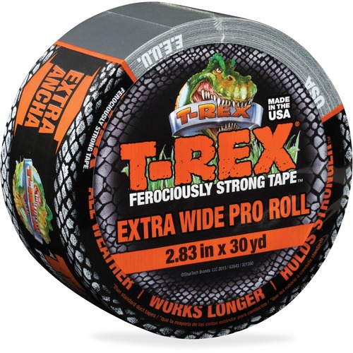 Duck Brand  Duct Tape, T-REX Ferociously Strong, 2.83"x30yd, 1 Roll, SR