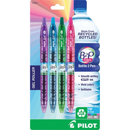 PEN,GEL,B2P,FINE,AST,4COLOR