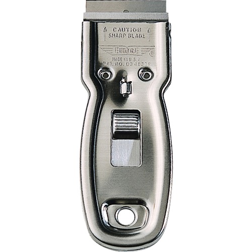 Ettore Products  Scraper, Pocket, 1-1/2"x4-1/2"x1/4", Steel Gray
