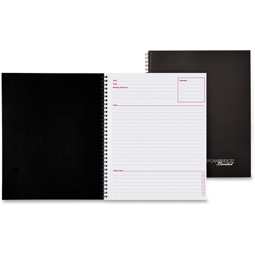 NOTEBOOK,MEETING,80PG,BLK