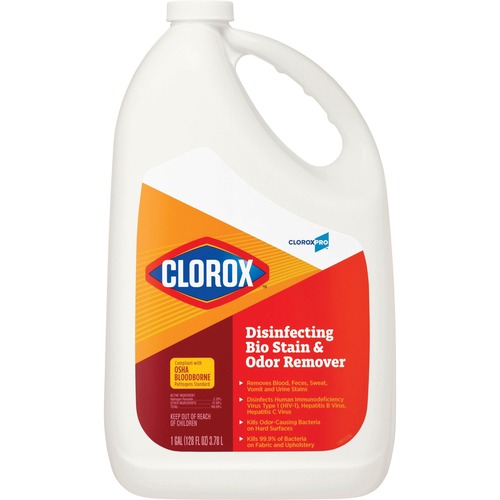 Clorox Company  Disinfecting Bio Stain and Odor Remover, 128 fl oz, 4/CT,TLT