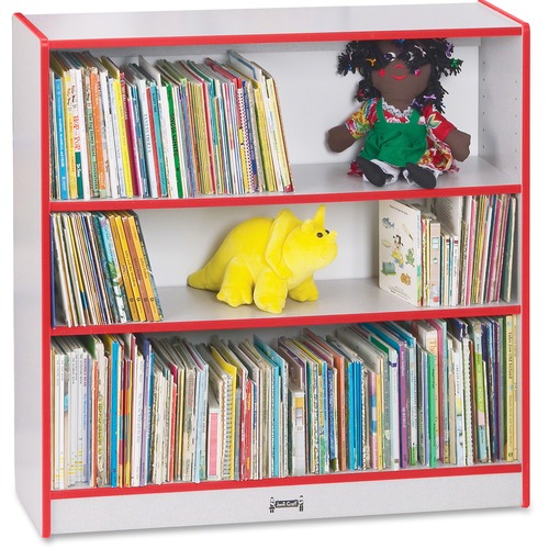 Jonti-Craft, Inc.  Bookcase, Short, 36"x36.5"x11.5", Red