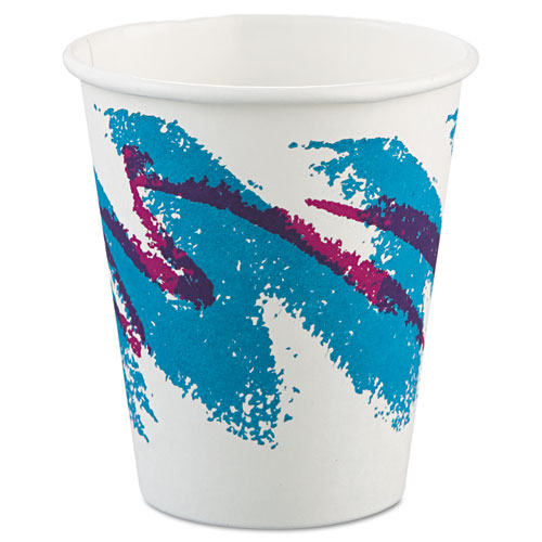 Jazz Paper Hot Cups, 6oz, Polycoated, 50/bag, 20 Bags/carton