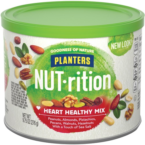 Kraft Foods  Planters Heart Healthy Mix, Assorted Nuts, 9.75oz., Green