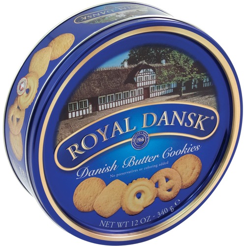 Kelsen Group  Danish Butter Cookies, Reusable Tin, 12 oz