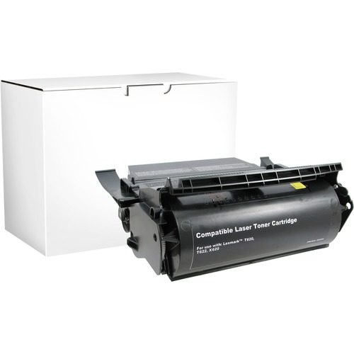 Elite Image  Toner Cartridge, Remanuf. Lexmark T620, 30,000 Yield, BK